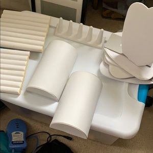 Jewelry displays. Leatherette